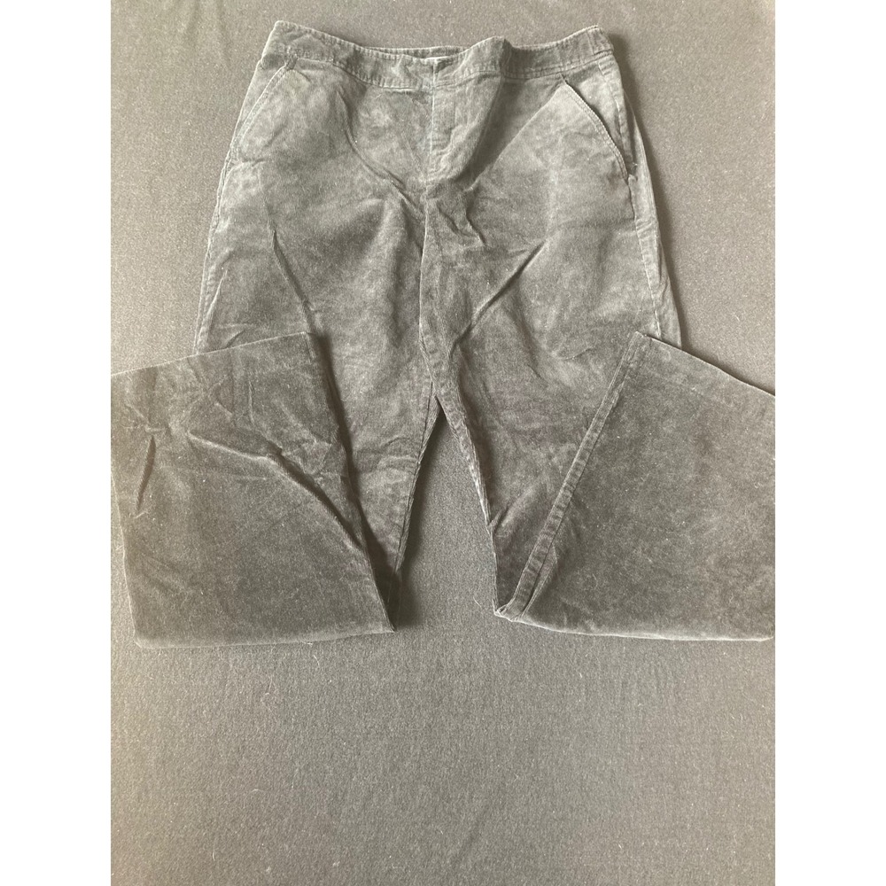 Liz Claiborne Audra Black Corduroy Wide Leg Pants‎ Trousers Womens 14